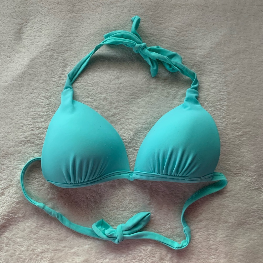 Teal bikini top